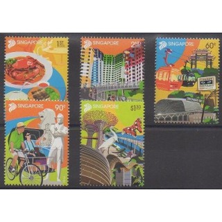 Buy this set of stamps of Singapore of the year 2014 (Nb 2071/2075).