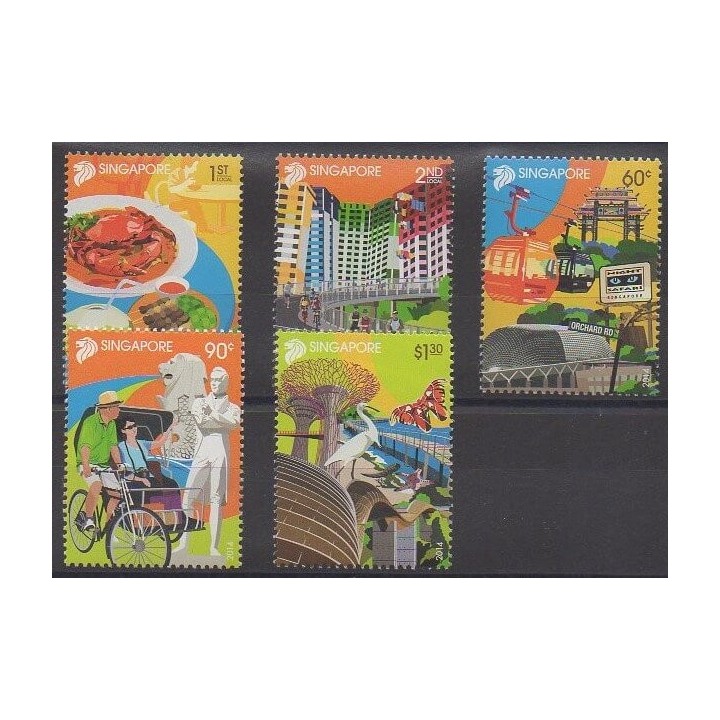 Buy this set of stamps of Singapore of the year 2014 (Nb 2071/2075).