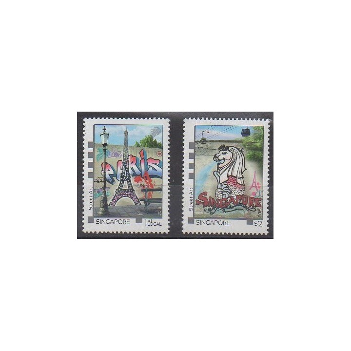 Acheter cette série de timbres de Singapour de l'année 2015 (No 2096/2097).