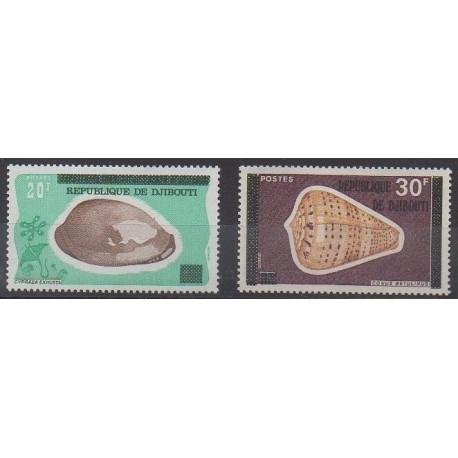 Djibouti - 1977 - Nb 445/446 - Sea life