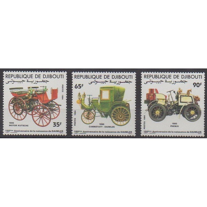 Buy this set of stamps of Djibouti of the year 1984 (Nb 591/593).