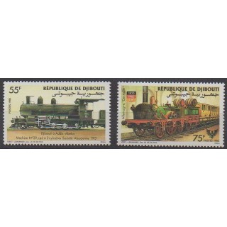 Acheter cette série de timbres de Djibouti de l'année 1985 (No 603/604).