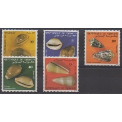 Djibouti - 1985 - No 609/613 - Vie marine