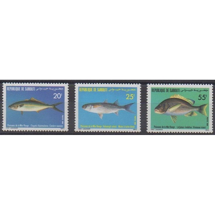Buy this set of stamps of Djibouti of the year 1986 (Nb 622/624).