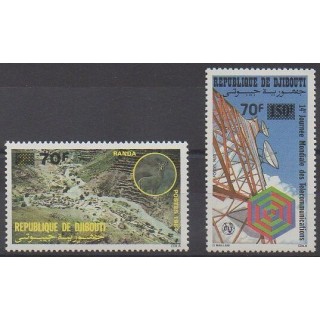 Acheter cette série de timbres de Djibouti de l'année 1989 (No 650/651).