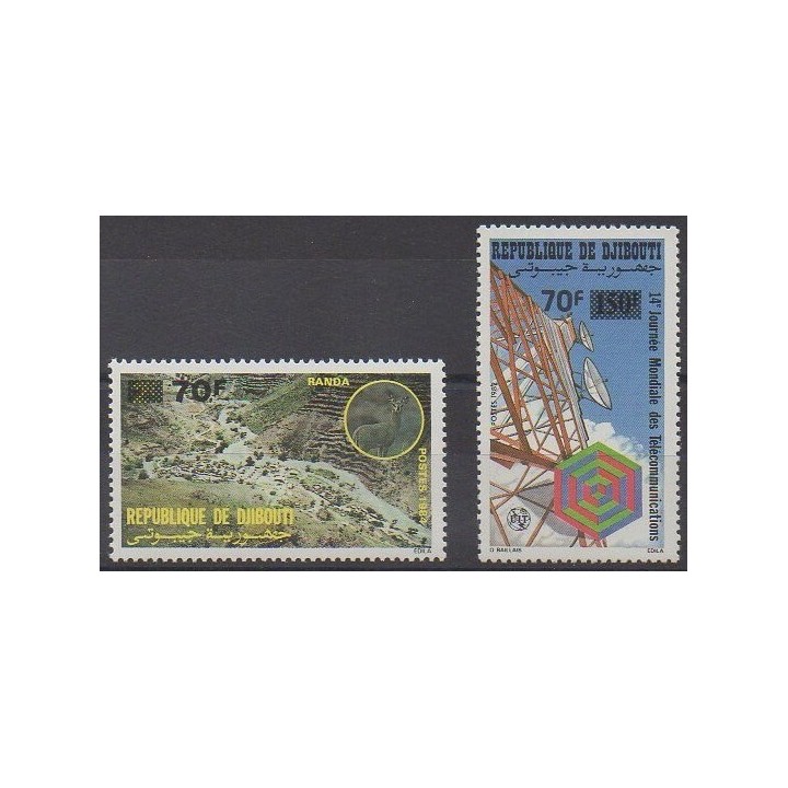 Buy this set of stamps of Djibouti of the year 1989 (Nb 650/651).