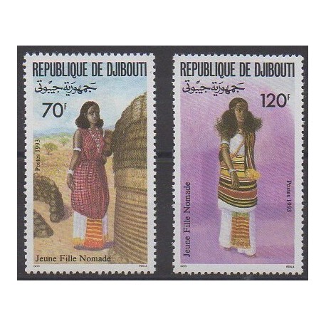 Djibouti - 1993 - Nb 700/701 - Costumes - Uniforms - Fashion
