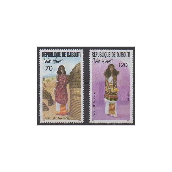 Acheter cette série de timbres de Djibouti de l'année 1993 (No 700/701).