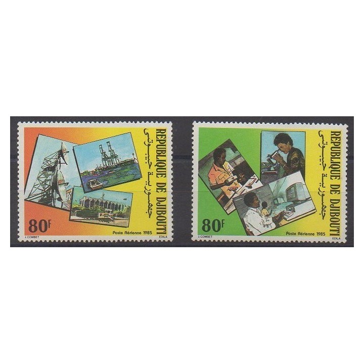Buy these stamps of Djibouti of the year 1985 (Nb PA217/PA218).
