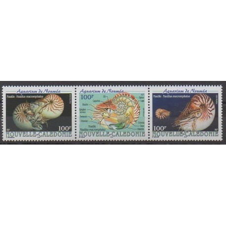 Nouvelle-Calédonie - 2001 - No 840/842 - Vie marine