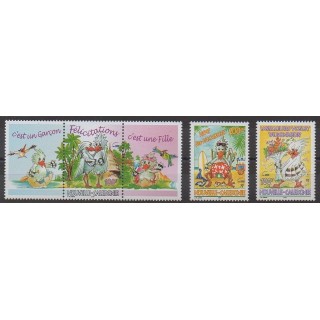 Acheter cette série de timbres de Nouvelle-Calédonie de l'année 2000 (No 834/836).