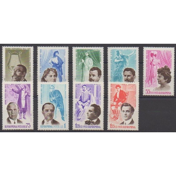 Acheter cette série de timbres de Roumanie de l'année 1964 (No 1959/1967).