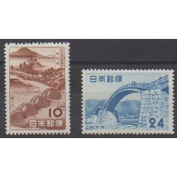 Japan - 1953 - Nb 533/534 - Bridges - Mint hinged
