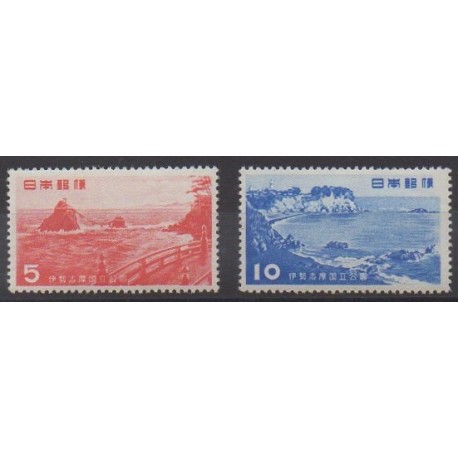 Japon - 1953 - No 540/541 - Parcs et jardins - Neufs avec charnière