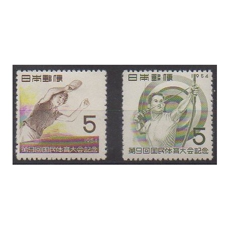 Japan - 1954 - Nb 557/558 - Various sports - Mint hinged