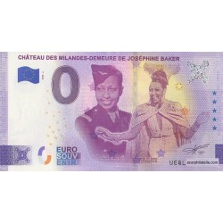 Euro banknote memory - 24 - Château des Milandes-Demeure de Josephine Baker - 2022-2