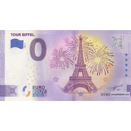 Billet souvenir - 75 - Tour Eiffel - 2022-6