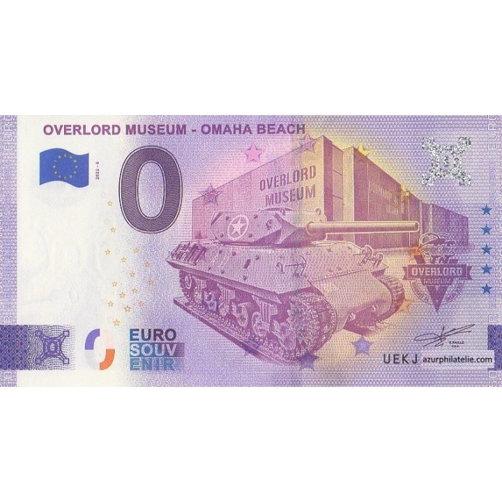 Billet souvenir touristique - 2022-6 - Overlord Muséum - Omaha Beach - (Calvados)