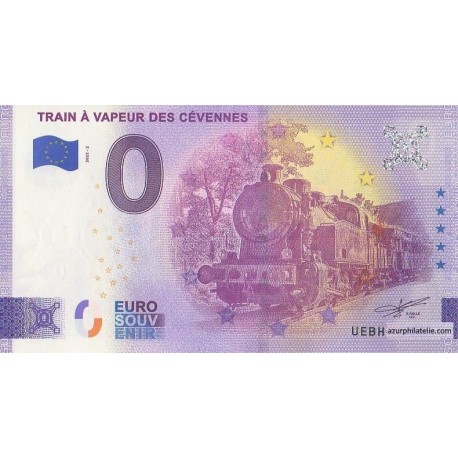 Euro banknote memory - 30 - Train à vapeur des Cevennes - 2022-2