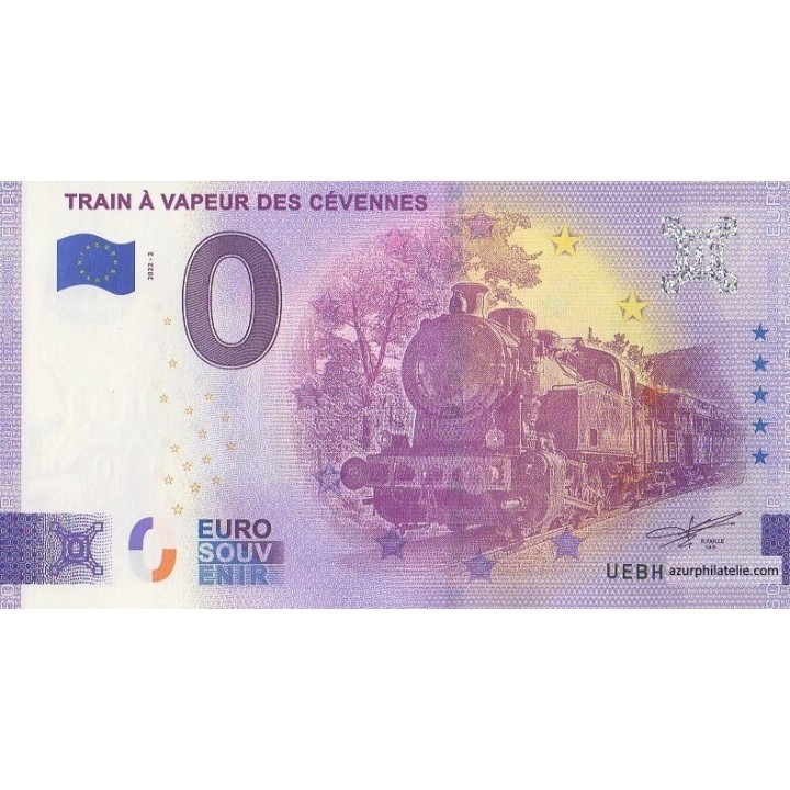Billet souvenir touristique - 2022-2 - Train à vapeur des Cevennes - (Gard)
