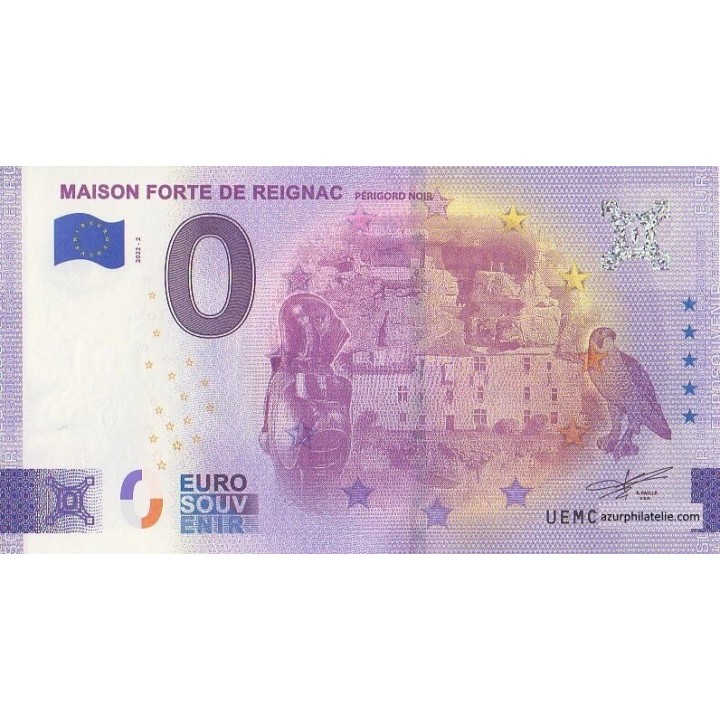 Euro banknote memory - 2022 - Maison forte de Reignac - (Dordogne)