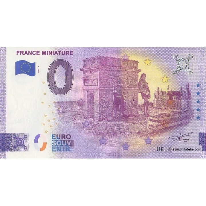 Billet souvenir touristique - 2022-3 - France Miniature - (Yvelines)