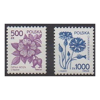 Acheter cette série de timbres de Pologne de l'année 1989 (No 3057/3058).