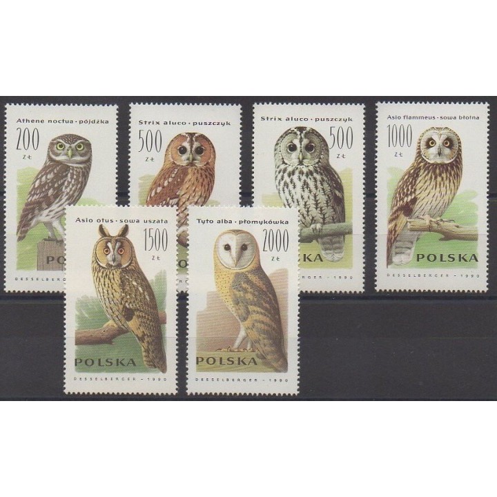 Buy this set of stamps of Poland of the year 1990 (Nb 3099/3104).