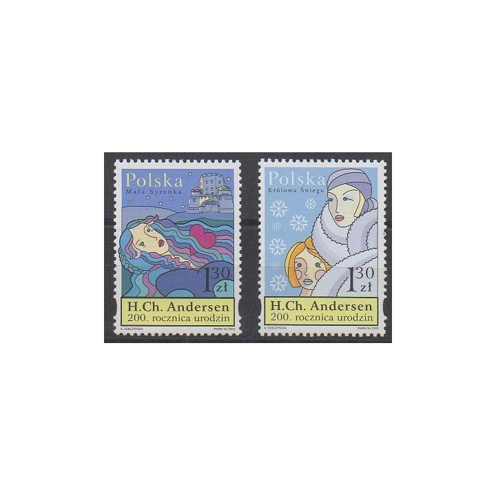 Acheter cette série de timbres de Pologne de l'année 2005 (No 3923/3924).