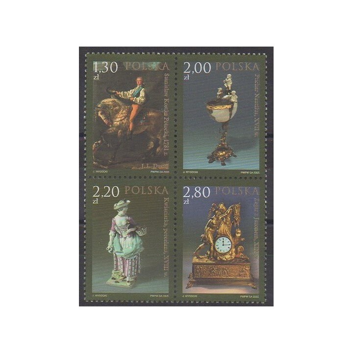 Acheter cette série de timbres de Pologne de l'année 2005 (No 3939/3942).