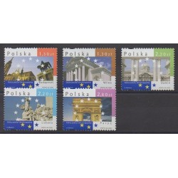 Poland - 2005 - Nb 3962/3966 - Monuments - Europe