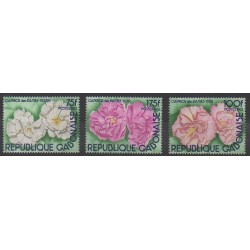 Gabon - 1982 - Nb 500/502 - Roses