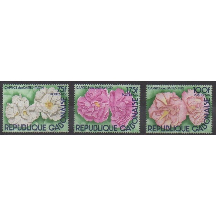Acheter cette série de timbres du Gabon de l'année 1982 (No 500/502).
