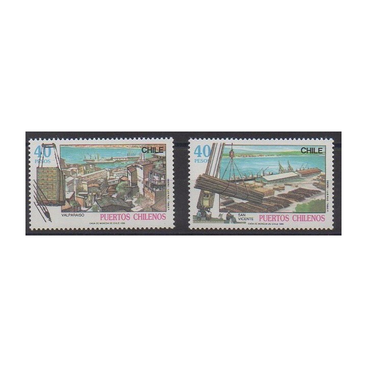 Acheter cette série de timbres du Chili de l'année 1990 (No 961/962).