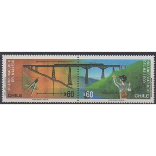 Acheter cette série de timbres du Chili de l'année 1990 (No 1007/1008).