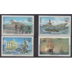 Chile - 1993 - Nb 1185/1188 - Military history