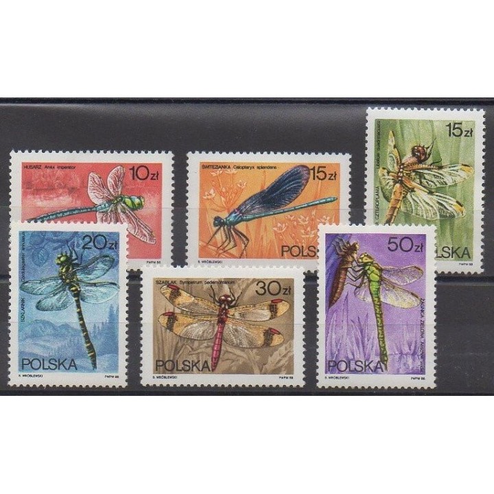 Acheter cette série de timbres de Pologne de l'année 1988 (No 2941/2946).