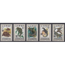 Ethiopia - 1976 - Nb 817/821 - Reptils