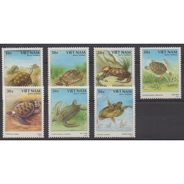 Buy this set of stamps of Vietnam of the year 1988 (Nb 868A/868G).