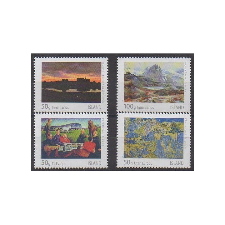 Acheter cette série de timbres d'Islande de l'année 2011 (No 1261/1264).