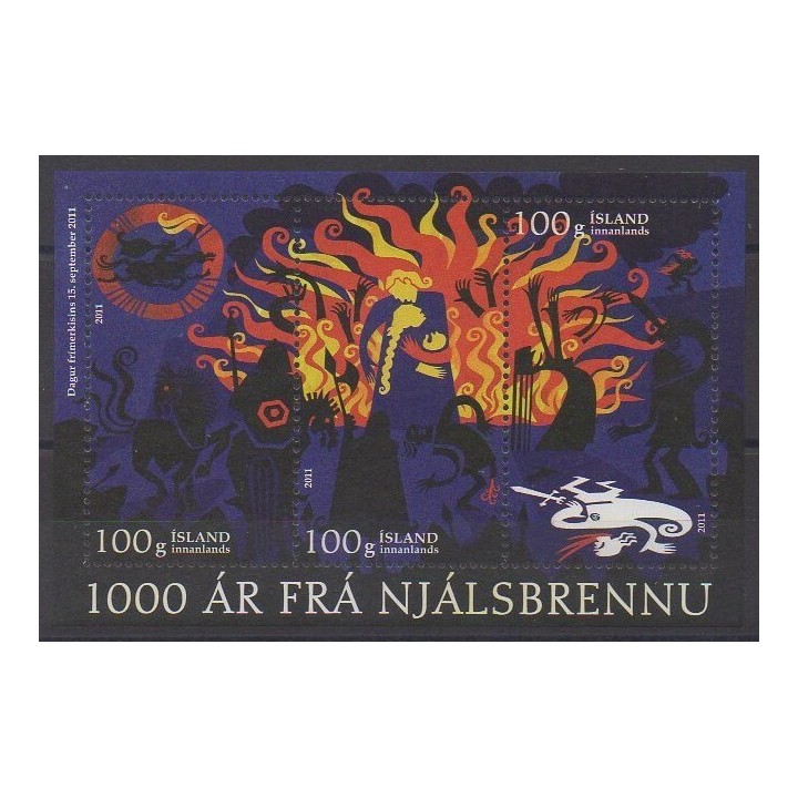 Acheter ce bloc-feuillet d'Islande de l'année 2011 (No BF55).
