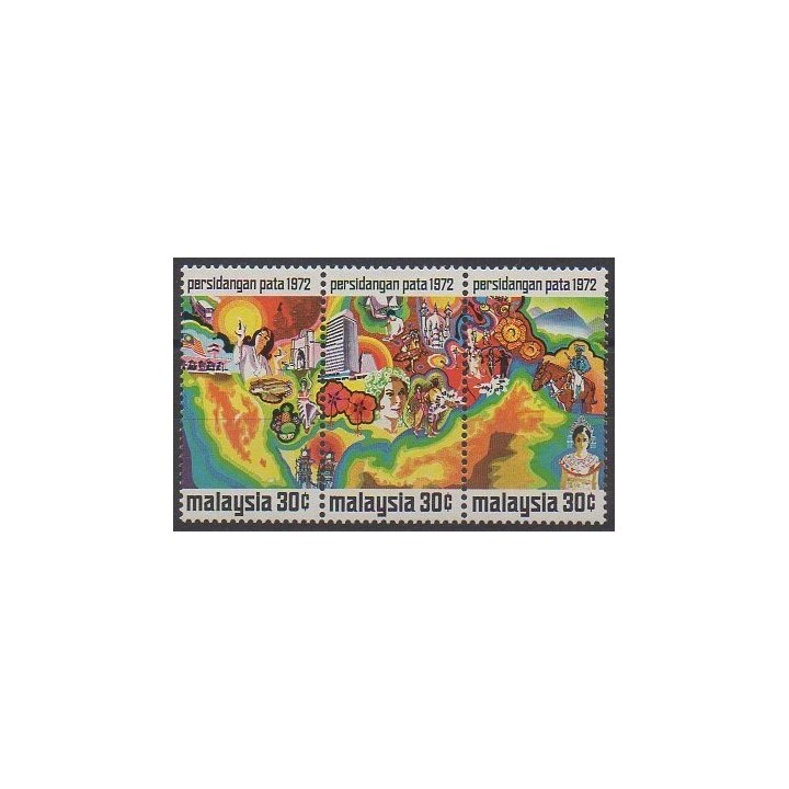Acheter cette série de timbres de Malaisie de l'année 1972 (No 97/99).