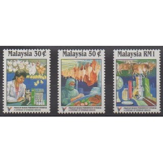 Acheter cette série de timbres de Malaisie de l'année 1994 (No 535/537).