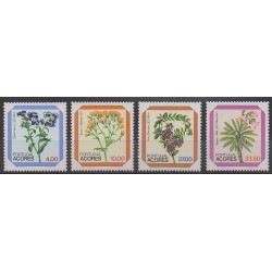 Portugal (Açores) - 1982 - No 338/341 - Fleurs