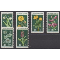 Allemagne orientale (RDA) - 1969 - No 1152/1157 - Fleurs