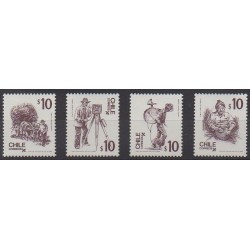 Chile - 1985 - Nb 709/712 - Craft