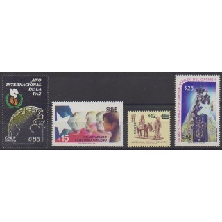 Acheter cette série de timbres du Chili de l'année 1986 (No 764/767).