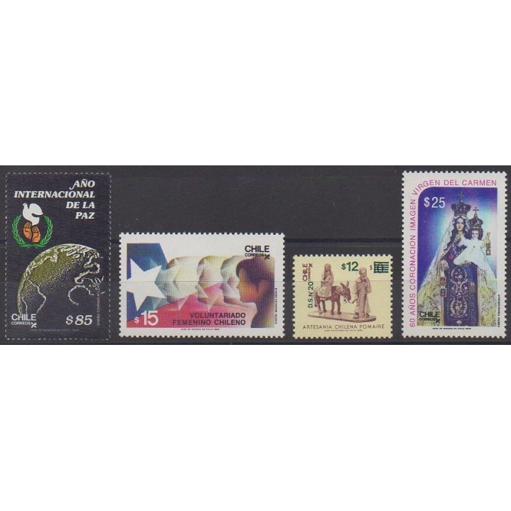 Acheter cette série de timbres du Chili de l'année 1986 (No 764/767).