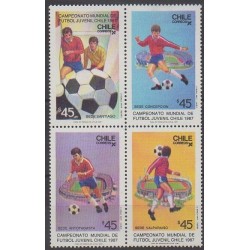 Chile - 1987 - Nb 790/793 - Football