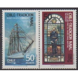 Chile - 1988 - Nb 846/847 - Boats